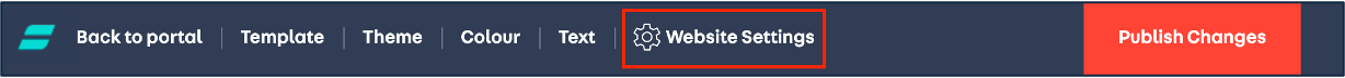 Portal tool bar