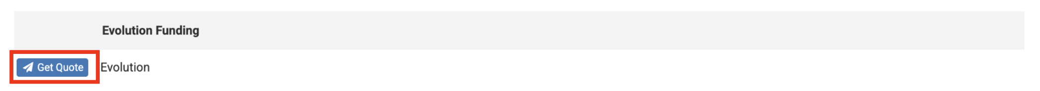 Screenshot highlighting the 'Get Quote' button with a red square